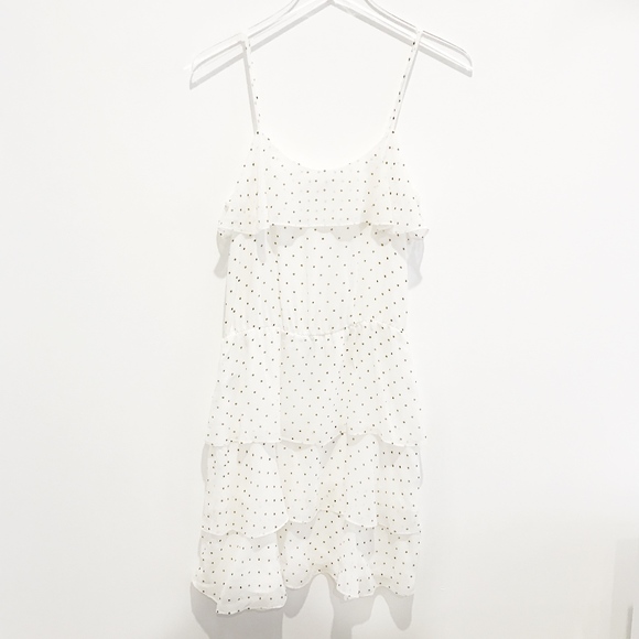✨sold✨ parker • polka dot tiered silk summer dress - Picture 7 of 8